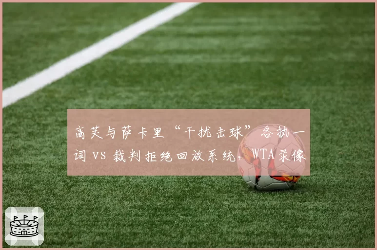 高芙与萨卡里“干扰击球”各执一词 vs 裁判拒绝回放系统，WTA录像辅助使用率不足30%
