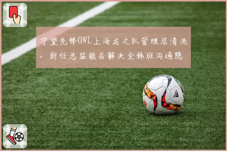 守望先锋OWL上海龙之队管理层清洗,新任总监能否解决全韩班沟通隐患?