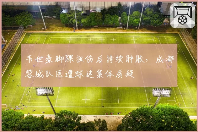 韦世豪脚踝扭伤后持续肿胀,成都蓉城队医遭球迷集体质疑